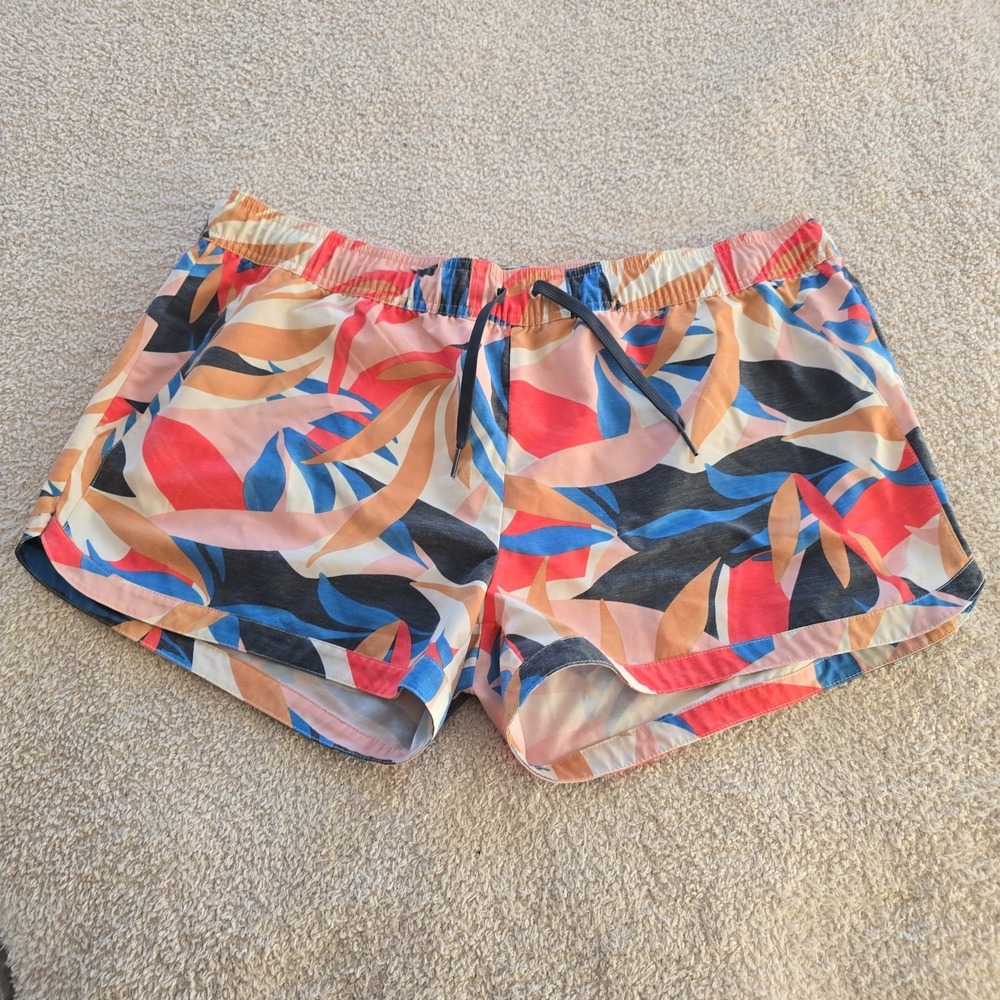 Prana Women's Mariya Shorts Tropical Multicolor Beachy Coastal Vacay Boho Sz XL